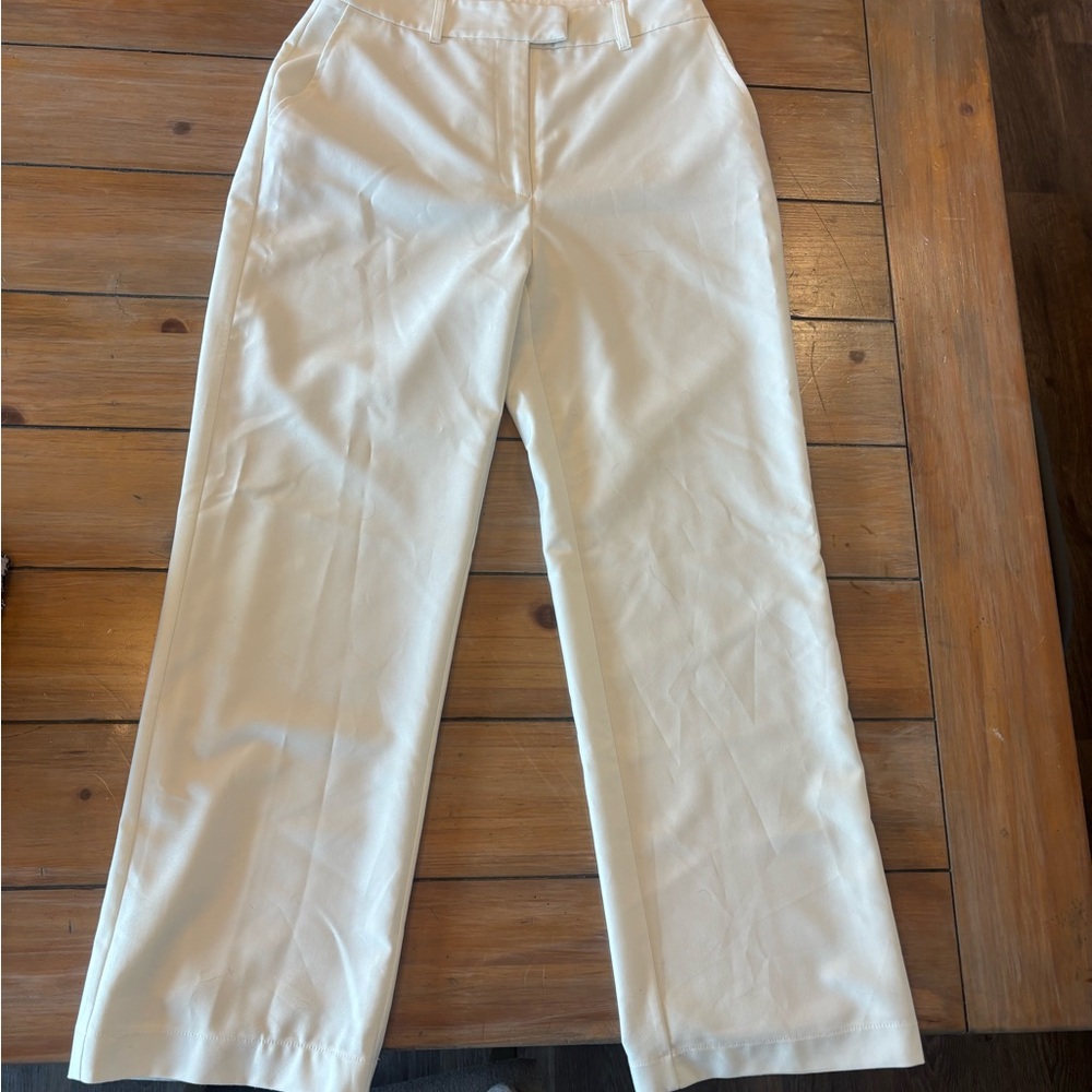 Greylin Cream Straight-Leg Pants